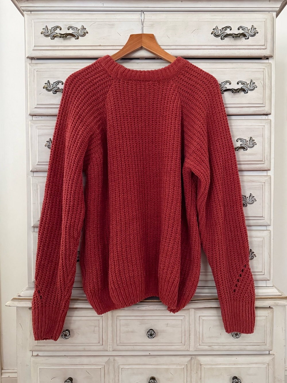 Lulus Rust Relaxed Sweater - Picture 2 of 4